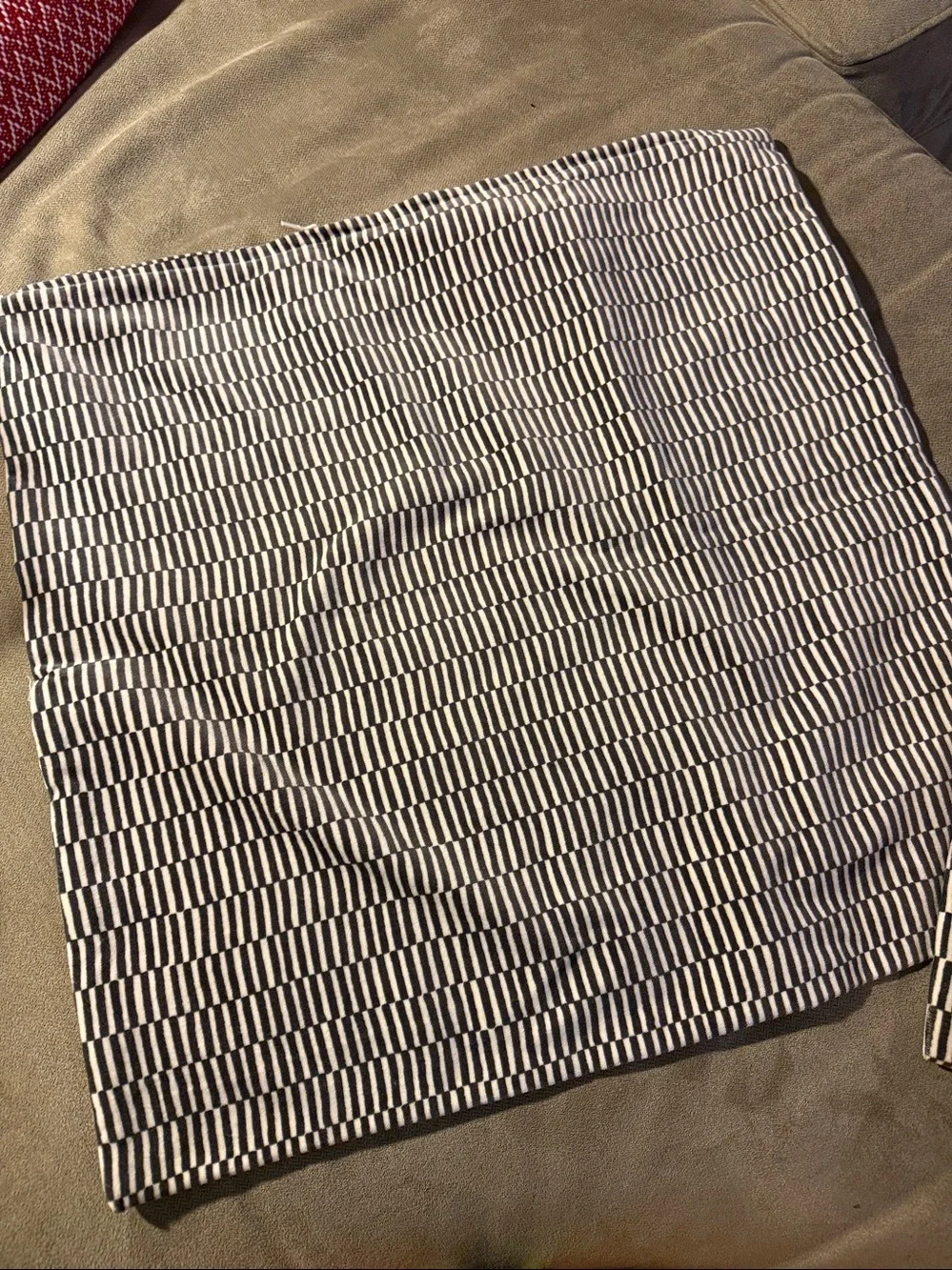IKEA Grey & White Throw Pillow Cover Set